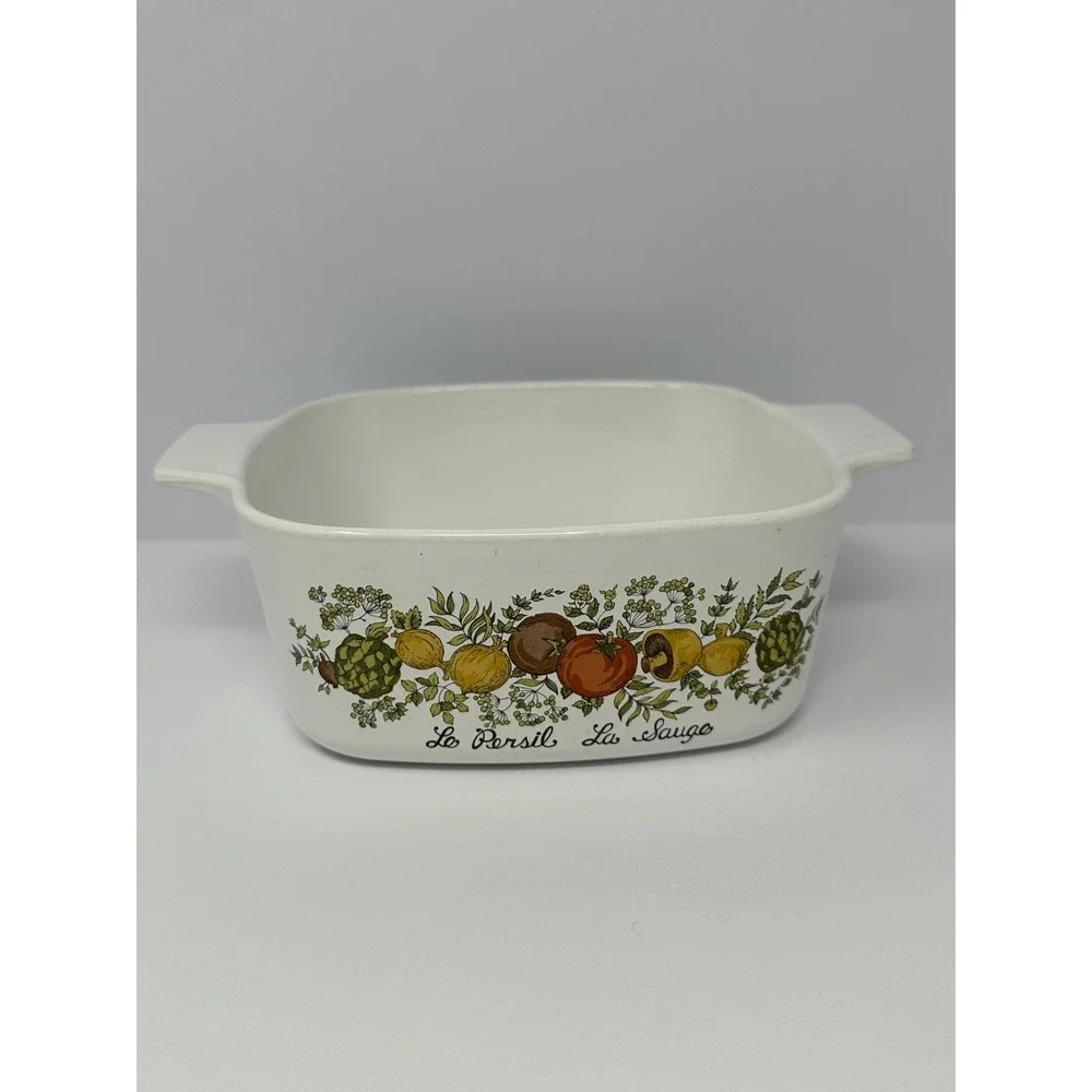 Corning Ware Spice of Life Le Persil La Sauge Baking Dish 1.5 Quart A-1 1/2-B